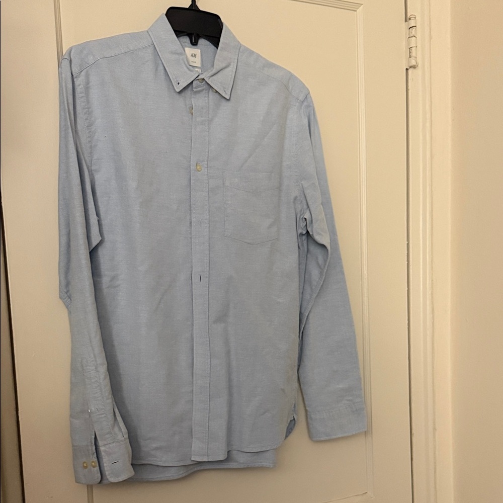 H&M Light Blue Men's Shirt size: M